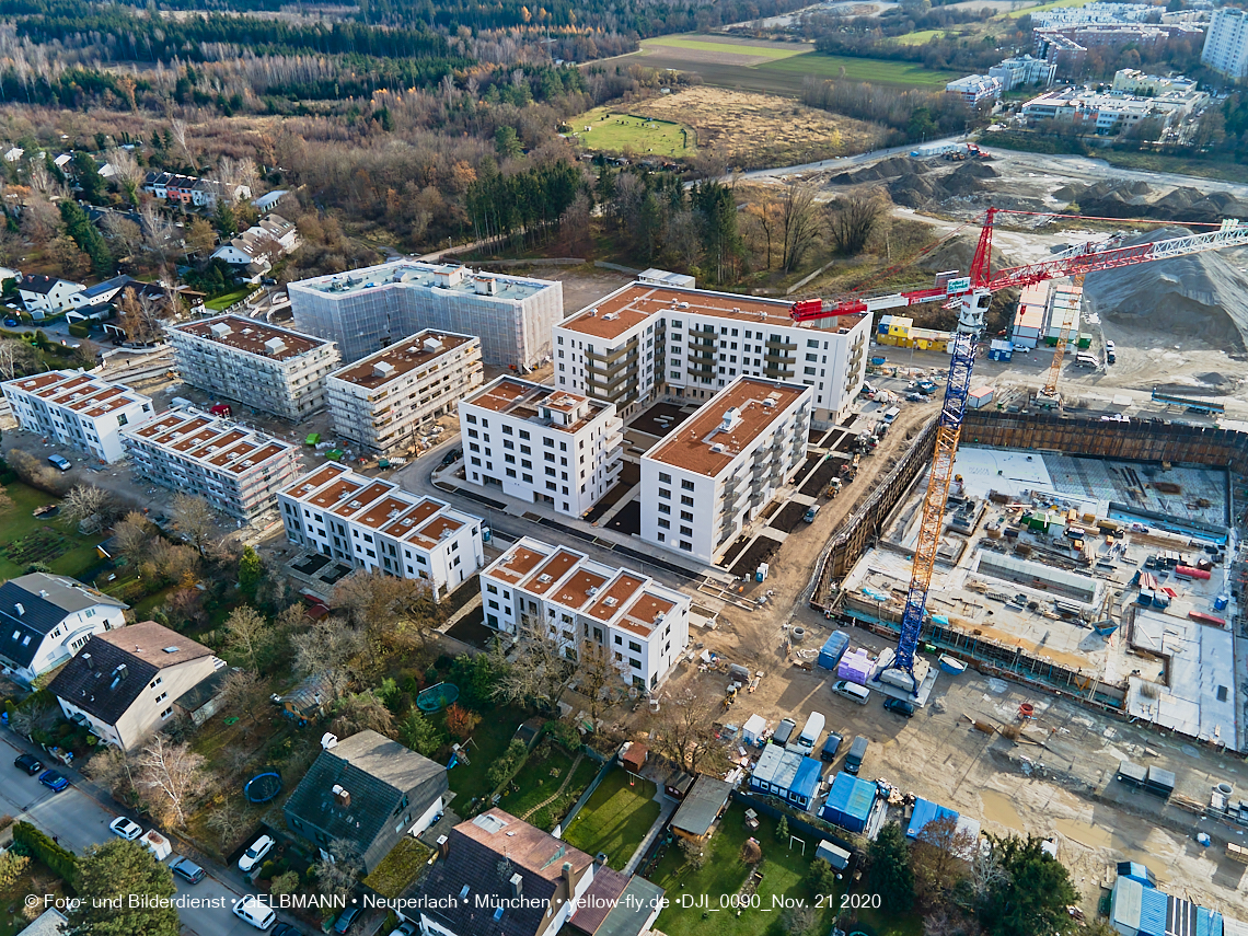 21.11.2020 - Piederstrorfer Gelände und Alexisquartier in Neuperlach in München 21.11.2020 - Piederstrorfer Gelände und Alexisquartier in Neuperlach in München